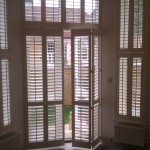 Patio Shutters Stone Open